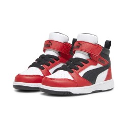 детски,маратонки,детски,маратонки,puma,rebound,v6,mid,ac+,infant,trainers,puma,white,puma,black,for,all,time,red,(red)