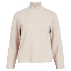 блуза,дамски,пуловери,дамски,плетени,дрехи,object,reynard,square,high,neck,sweater,silver,gray,(beige)