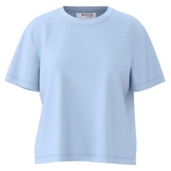 тениска,дамски,тениски,selected,essential,boxy,short,sleeve,t,shirt,blue,(cashmere,blue)