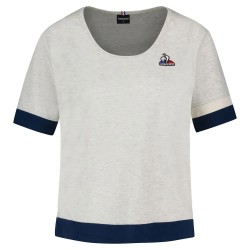 тениска,дамски,тениски,le,coq,sportif,2320636,saison,n°2,short,sleeve,t,shirt,beige,(beige,chiné,Écru,victory,blue)