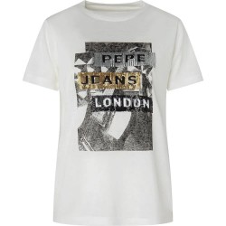 тениска,дамски,тениски,pepe,jeans,catrina,short,sleeve,t,shirt,white