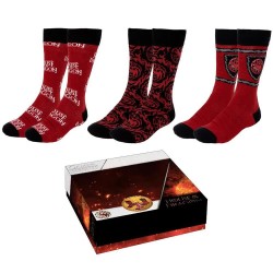 чорапи,мъжки,чорапи,cerdá,house,of,dragon,half,long,socks,red,(multicolor)
