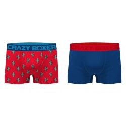 боксерки,мъжко,бельо,crazy,boxer,cactus,blue,boxers,2,units,multicolor,(multicolor)