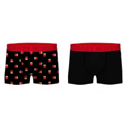 боксерки,мъжко,бельо,crazy,boxer,french,fries,boxers,2,units,black,(multicolor)