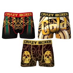 боксерки,мъжко,бельо,crazy,boxer,t727,boxers,3,units,black,(multicolor)