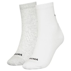 чорапи,дамски,чорапи,puma,cat,logo,rib,socks,2,pairs,white,grey,melange,(white)
