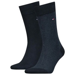 чорапи,мъжки,чорапи,tommy,hilfiger,birdseye,socks,2,pairs,dark,navy,(multicolor)