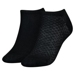 чорапи,дамски,чорапи,tommy,hilfiger,diamond,structure,short,socks,2,pairs,white,(black)