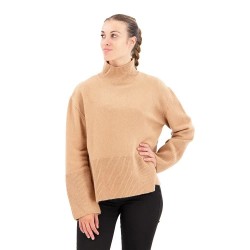 Блуза Salsa jeans 21007133 high neck sweater - Beige (Dark Pearl) блуза,дамски,пуловери,дамски,плетени,дрехи,salsa,jeans,21007133,high,neck,sweater,beige,(dark,pearl)