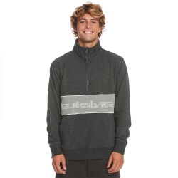 блуза,мъжки,пуловери,quiksilver,bold,omni,qz,half,zip,sweatshirt,black,heather,(grey)