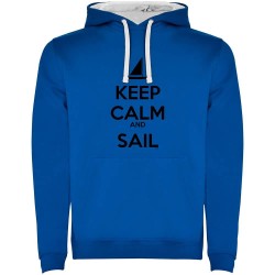 суичър,мъжки,пуловери,kruskis,keep,calm,and,sail,two,colour,hoodie,royal,blue,white,(blue)
