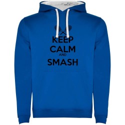 суичър,мъжки,пуловери,kruskis,keep,calm,and,smash,two,colour,hoodie,royal,blue,white,(blue)