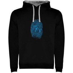 суичър,мъжки,пуловери,kruskis,triathlon,fingerprint,two,colour,hoodie,black,grey,(black)