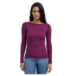 тениска,дамски,тениски,lee,ls,boat,neck,tee,long,sleeve,t,shirt,foxy,violet,(purple)