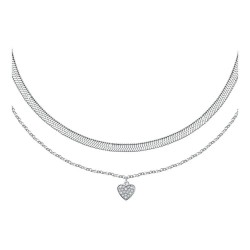 бижутерия,le,petite,story,love,yg,2,heart,405,cm,necklace,clear,(silver)