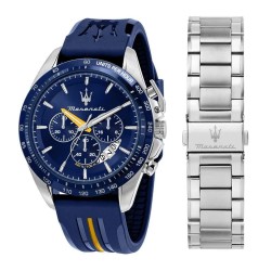 часовник,часовници,maserati,modena,edition,45,chr,blu,di,br,ss,watch,silver