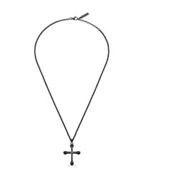 бижутерия,police,santi,ii,gun,necklace,silver