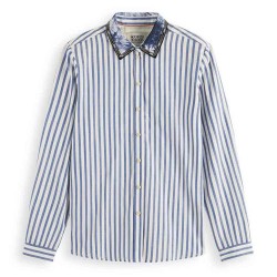 риза,с,дълъг,ръкав,дамски,ризи,scotch,&,soda,174965,long,sleeve,shirt,blue,(blue,stripe)