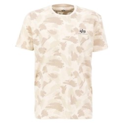 тениска,мъжки,тениски,alpha,industries,backprint,camo,short,sleeve,t,shirt,beige,(multicolor)
