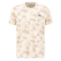 тениска,мъжки,тениски,alpha,industries,basic,small,logo,camo,short,sleeve,t,shirt,beige,(multicolor)
