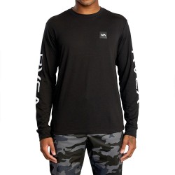 тениска,мъжки,тениски,rvca,2x,long,sleeve,t,shirt,black