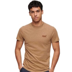 тениска,мъжки,тениски,superdry,vintage,logo,embroidered,short,sleeve,t,shirt,buck,tan,brown,marl,(brown)