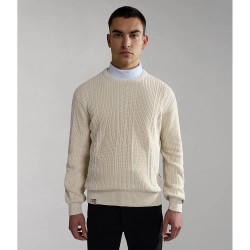 блуза,мъжки,пуловери,napapijri,d,trondheim,sweater,beige,(white,whisper)