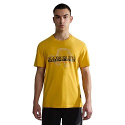 тениска,мъжки,тениски,napapijri,s,iceberg,short,sleeve,t,shirt,yellow,daylily,(yellow)