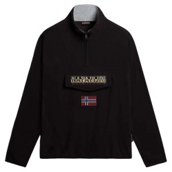 блуза,мъжки,пуловери,napapijri,t,burgee,half,zip,sweatshirt,black