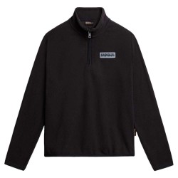 блуза,дамски,блузи,napapijri,t,iaato,half,zip,sweatshirt,black