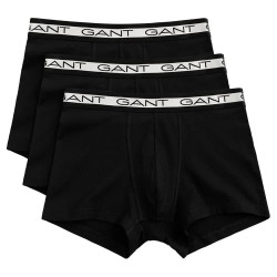 боксерки,мъжко,бельо,gant,basic,boxers,3,units,black,(black)