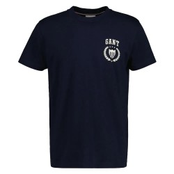 тениска,мъжки,тениски,gant,crest,short,sleeve,t,shirt,black,(evening,blue)