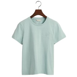 тениска,дамски,тениски,gant,reg,tonal,shield,short,sleeve,t,shirt,green,(dusty,turquoise)