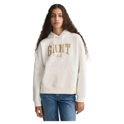 суичър,дамски,блузи,gant,rel,logo,hoodie,white
