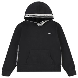 суичър,детски,блузи,levi´s,®,meet,and,greet,taping,hoodie,caviar,(black)