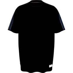 тениска,мъжки,пижами,tommy,hilfiger,established,short,sleeve,pyjama,t,shirt,black