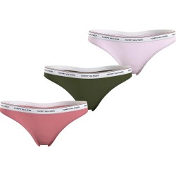 дамско,бельо,дамски,бикини,и,танкини,tommy,hilfiger,premium,essentials,thong,3,units,flora,pink,putting,green,light,pink,(pink)