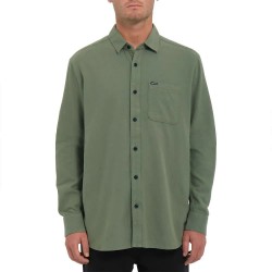 риза,с,дълъг,ръкав,мъжки,ризи,volcom,caden,solid,long,sleeve,shirt,green,(agave)