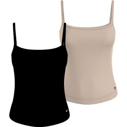 дамско,бельо,дамски,бикини,и,танкини,tommy,hilfiger,premium,essentials,sleeveless,base,layer,2,units,beige,black