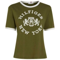 тениска,дамски,тениски,tommy,hilfiger,varsity,flock,regular,fit,short,sleeve,t,shirt,green,(putting,green)