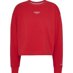 блуза,дамски,блузи,tommy,jeans,rlx,crp,ess,logo,sweatshirt,deep,crimson,(red)