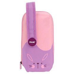 канцеларски,принадлежности,milan,kit,4,filled,s,fun,animals,special,series,pencil,case,violet,(purple)