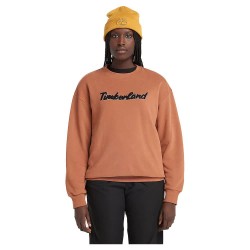 блуза,дамски,блузи,timberland,logo,texture,sweatshirt,orange