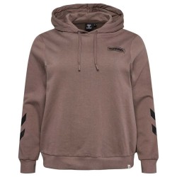 суичър,дамски,блузи,hummel,legacy,regular,plus,hoodie,brown