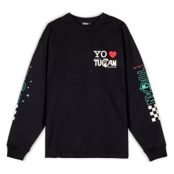 Тениска Grimey Pasion Gamberra long sleeve T-shirt - Black (Black) тениска,мъжки,тениски,дамски,тениски,grimey,pasion,gamberra,long,sleeve,t,shirt,black,(black)