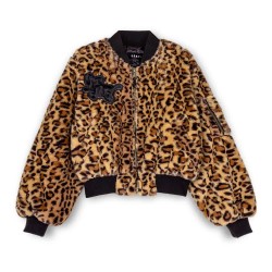 Яке Grimey Westbound Fur bomber jacket - Brown (Leopard) яке,дамски,якета,и,палта,grimey,westbound,fur,bomber,jacket,brown,(leopard)