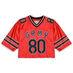 Къса блуза Grimey The Clout Mesh Crop short sleeve top - Red (Red) къса,блуза,дамски,топове,grimey,the,clout,mesh,crop,short,sleeve,top,red,(red)