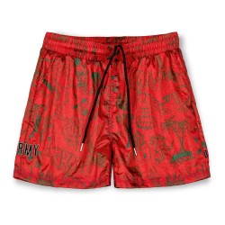 Къси панталони Grimey The Toughest Satin shorts - Red (Red) къси,панталони,мъжки,панталони,дамски,панталони,grimey,the,toughest,satin,shorts,red,(red)