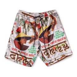 къси,панталони,дамски,панталони,grimey,viet,cong,beer,satin,shorts,white