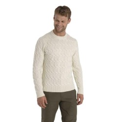 блуза,мъжки,пуловери,icebreaker,cable,knit,merino,sweater,beige,(undyed)
